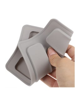 SYOSI 2Pcs Silicone Toaster Lid, Toaster Dirt Cover Toaster Appliance Top Cover, Toaster Protector Bread Maker Cover for Bread Machine, Sandwich Machine Part Accessories (Grey)  - Image 3