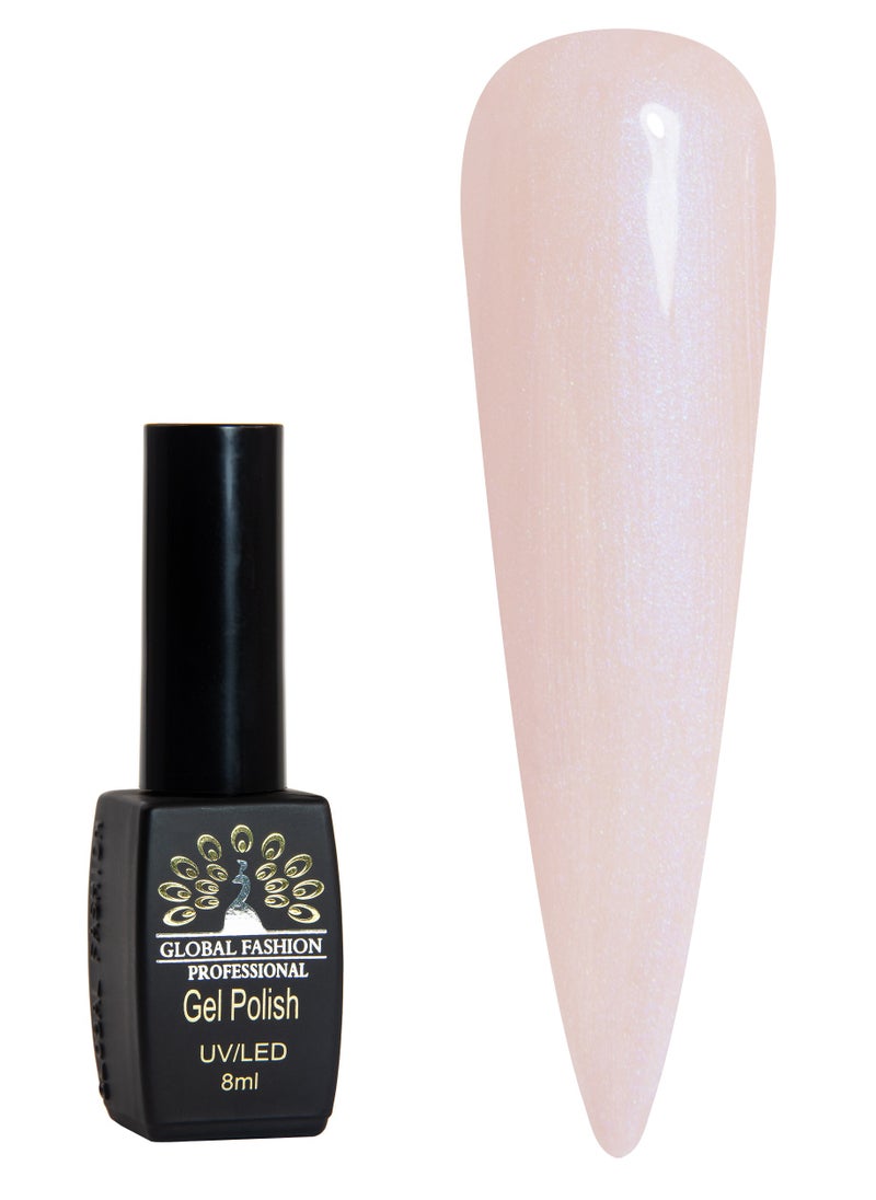 GLOBAL FASHION Global Fashion Black Elite Gel Polish | 132 Colors of Long-Lasting Elegance - 8ml | 345  - Image 1