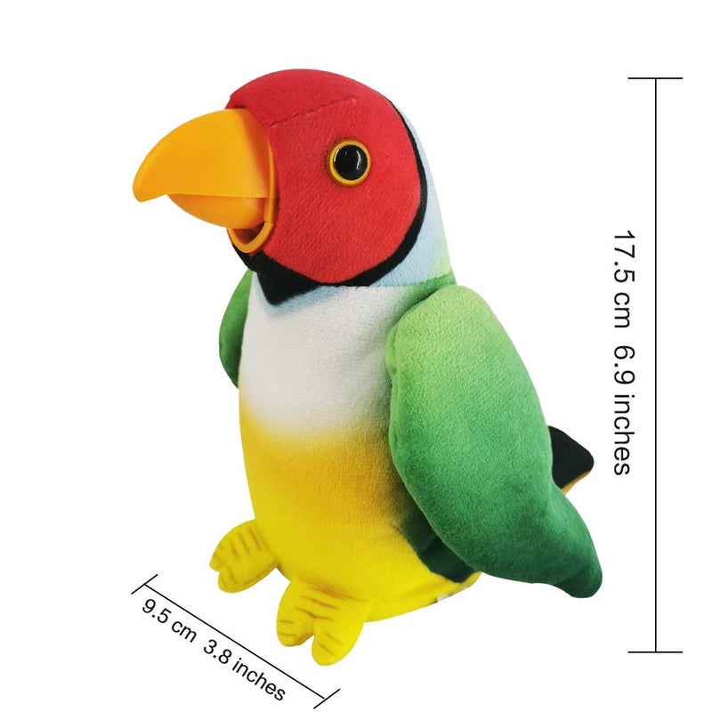 WEofferwhatYOUwant Talking Plush Parrot - Interactive Voice Activated. Your Stuffed Parrot Repeats Exactly What You Say. Fun Entertainment for All - Image 5