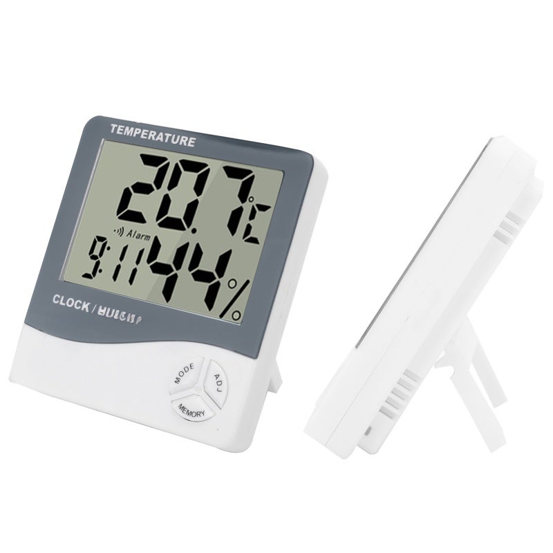 Digital Hygrometer Indoor Thermometer - High-Definition Display Precise ±0.1℃ ±5%RH Monitoring Durable ABS Waterproof Construction for Home Indoor Comfort Skin Health - Image 1