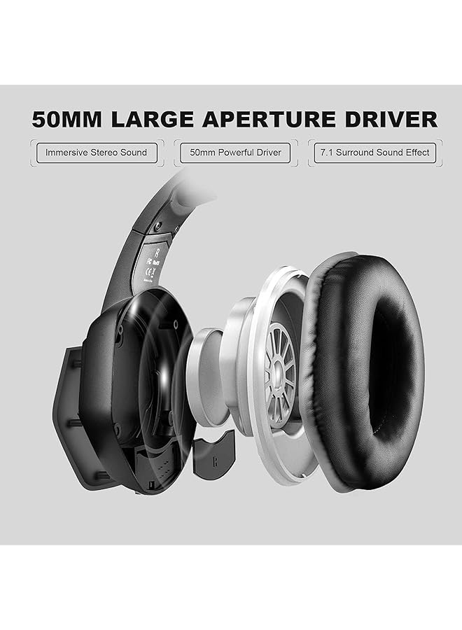 EKSA Usb Headset For Computer Laptop Pc Headphones With Noise Cancelling Microphone/Mic 7.1 Surround Sound Rgb Light Wired Headset For Skype Zoom Call Center Meetings Webinar Home - Image 4