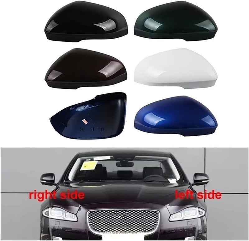 for Jaguar XJL XF XFL XEL XE Auto Rear View Mirrors Shell Cap Housing Door Wing Mirror Cover Car Rearview Mirror Cover(1pc Theater red L) - Image 3
