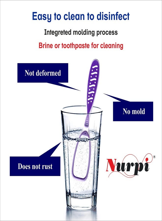 Nurpi Plastic Premium Tongue Cleaner for Adults and Kids Fights Bad Breath Oral Health Care Tool, Easy to Use Travel Friendly- Pack of 1 - Image 5