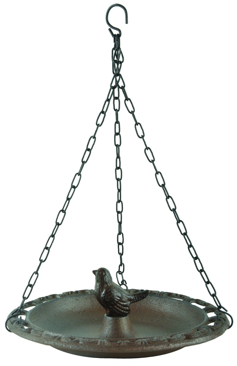 Esschert Design BR26 Series Wall Bird Feeder in Giftbox, Antique Brown - Image 1