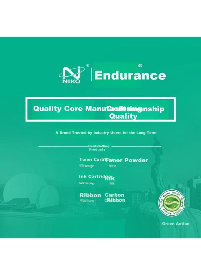 Niko N 80d-3 Ribbon Cartridge Compatible With Desk Ds300 610ii 620 650 1100ii 2600ii 7120 Ar550 580ii Ar300k+ Sk820ii - Image 3