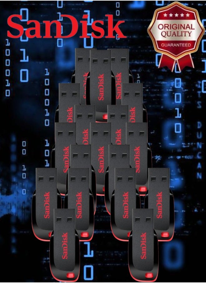 Sandisk 18 Pieces Sandisk Cruzer Blade USB 2.0 Flash Drive 16 GB  - Image 1