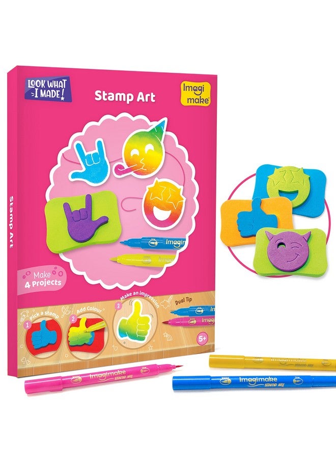 إيماجيميك مجموعة حرفية رائعة 3 في 1 - فنون وحرف يدوية للأطفال - فنون وحرف يدوية للأطفال من سن 6 إلى 8 سنوات - طين يجف في الهواء، مجموعة لف الورق، طابع للأطفال - هدايا للفتيات من سن 5 و6 و7 و8 سنوات (متعددة) - Image 3