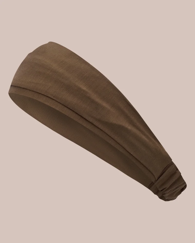 silqrose rich chocolate head band