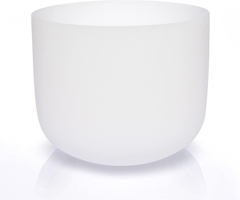 Territory G Note Throat Chakra Quartz Frosted Crystal Singing Bowl 8 inch - Image 2