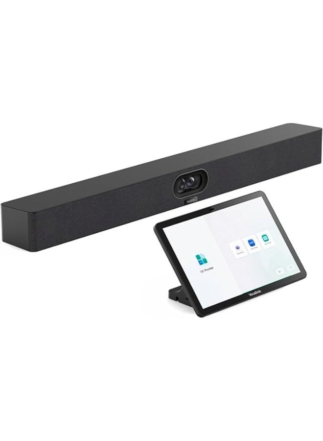 Yealink MeetingBar A40-031 - All-in-One 4K Video  Conferencing Solution with Dual 48MP Cameras, 120° Field of View, 8MEMS Microphone Array, CTP25 Touch Panel, Compatible with Microsoft Teams and Zoom - Image 1