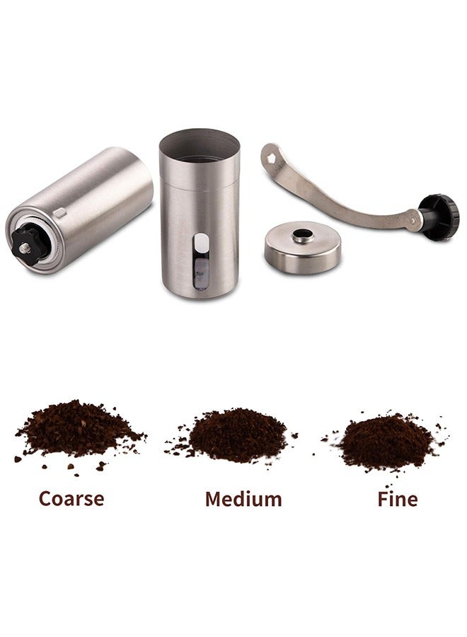 YupFun Manual Coffee Bean Grinder, Silver - Image 2