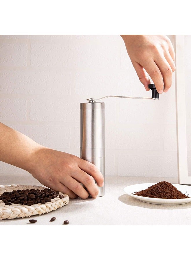 YupFun Manual Coffee Bean Grinder, Silver - Image 3