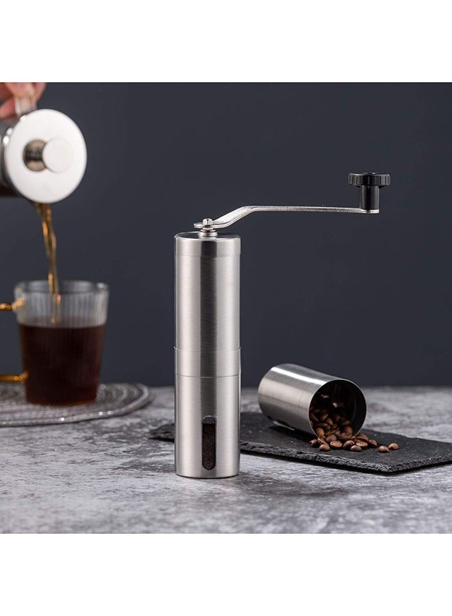 YupFun Manual Coffee Bean Grinder, Silver - Image 5