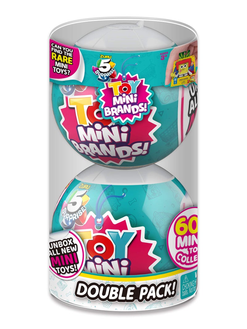 5 Surprise Toy Mini Brands Series 1 by ZURU (2 Pack) Toys Mystery Capsule Real Miniature Brands Collectibles Amazon Exclusive (Series 1) - Image 1