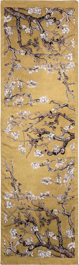 Bursa İpek Gold Almond Blossom Silky Scarf  - Image 3