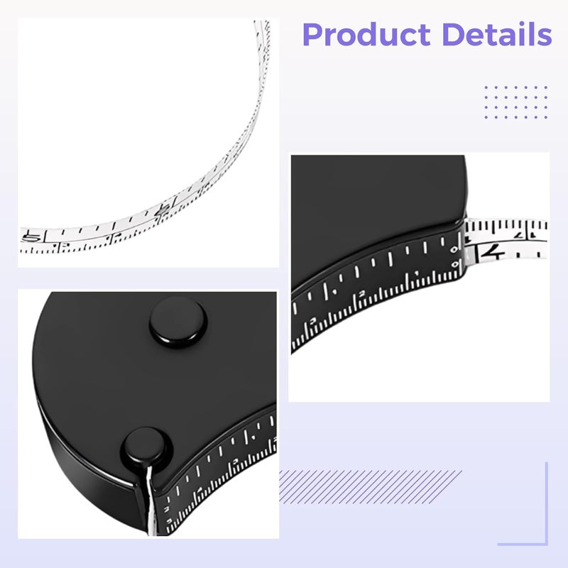 Auto Stand-Out Body Tape Measure, Retractable Mini Measuring Tool For Body And Waist, Dual Scale, Easy Read Window Display - Image 4