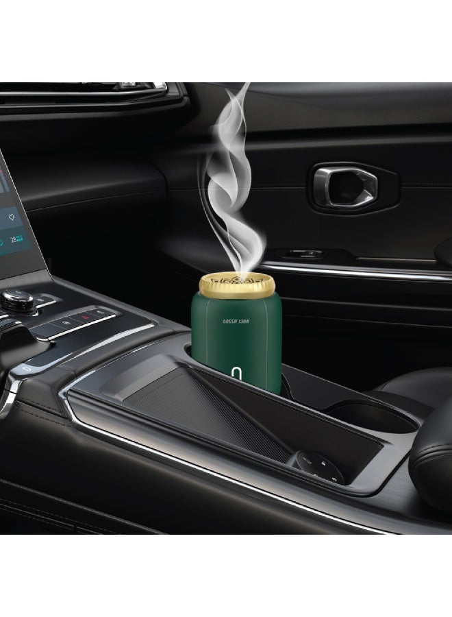 جرين ليون موقد جمر بخور مع دورة احتراق تصل إلى 15 مرة، إيقاف تلقائي بعد 90 ثانية، قابل لإعادة الشحن عبر منفذ USB-C، آمن وغير سام، محمول للاستخدام في المنزل والسيارة - أخضر - Image 3