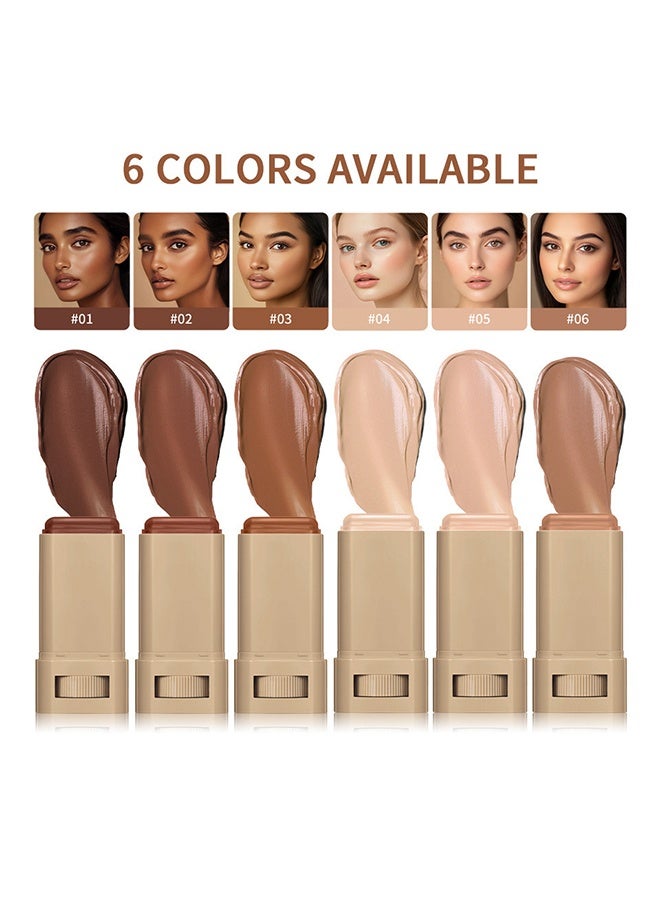 Meidián Serum Boosted Skin Tint Solid Tinted Moisturizing Serum Foundation Stick, buildable Medium-to-Full Coverage Contour Stick for Face Makeup #05 - Image 3