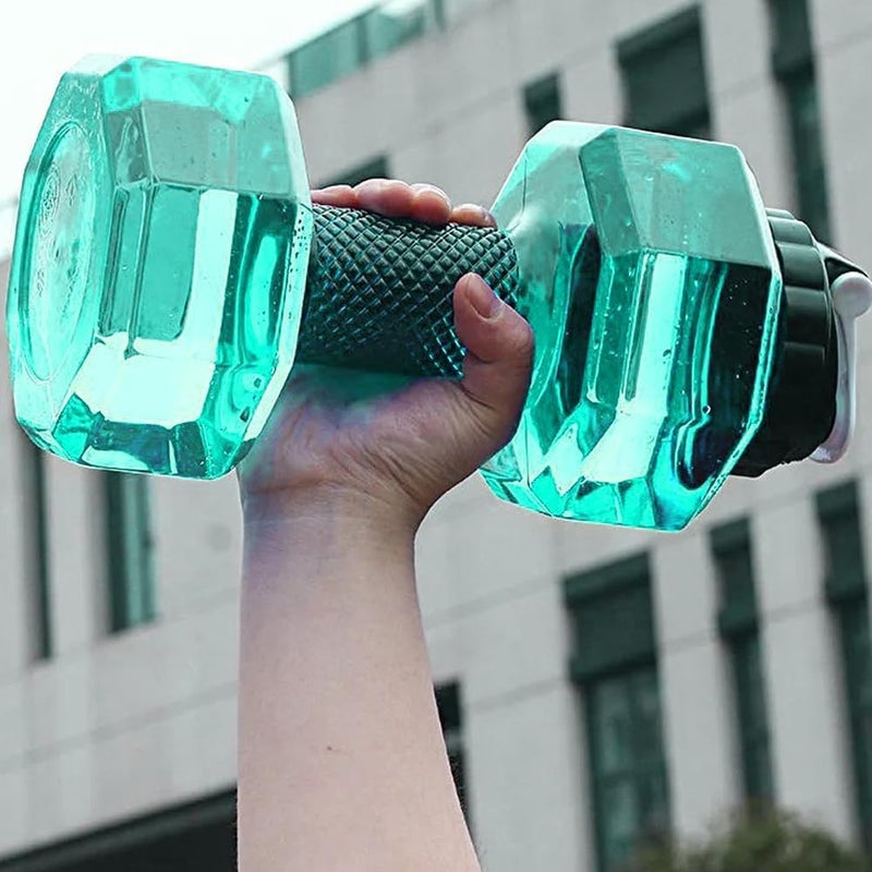 IRIS 2.2 L / 75 Oz Dumbbell Shape Water Bottle, PETG Eco-Friendly Sports Fitness Exercise Water Jug for Gym, Yoga, Running, Outdoors, Cycling, and Camping - Image 1