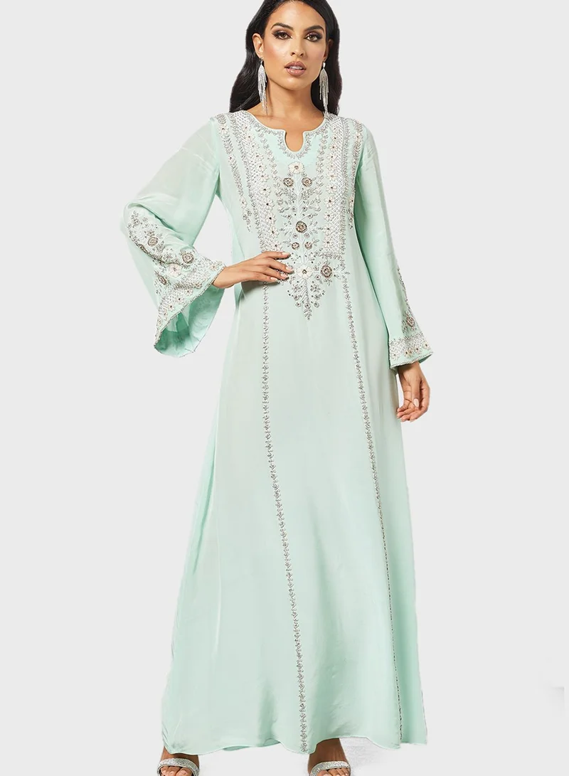 NIRRAAMYAA Embrodery Kaftan