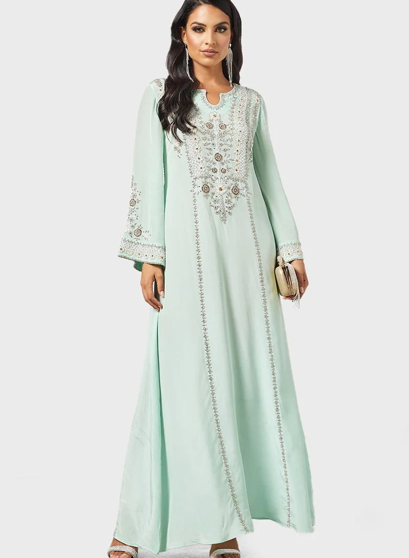 NIRRAAMYAA Embrodery Kaftan