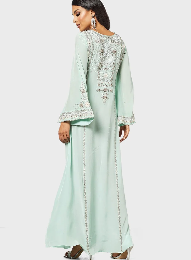 NIRRAAMYAA Embrodery Kaftan