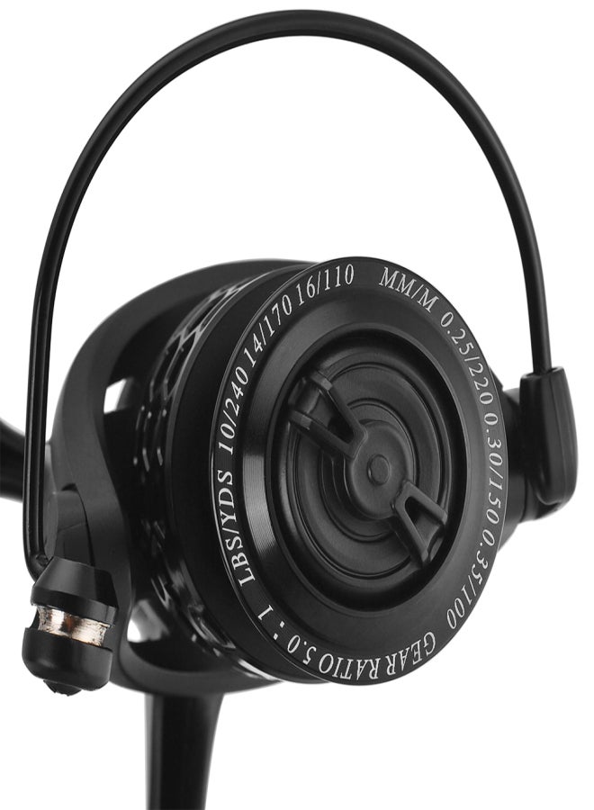 Lizard 13+1 Ball Bearings Spinning Reel 1000-6000 Series Lightweight Hollow Carp Fishing Reel - Image 3