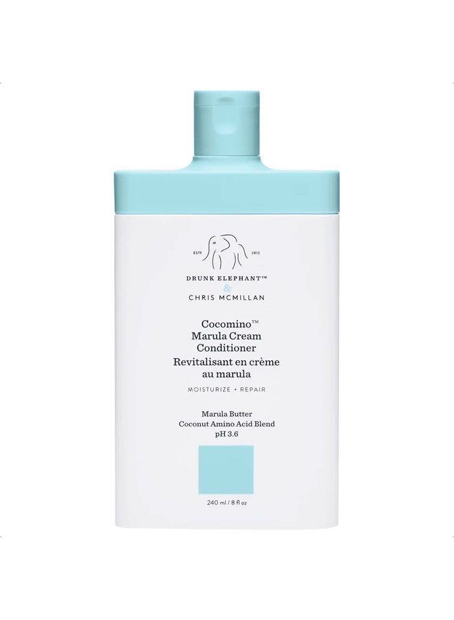 Drunk Elephant Cocomino Marula Cream Conditioner. Concentrated and Scalp-Friendly Nourishing Conditioner for Hair (240 mL / 8 Fl Oz) - Image 1