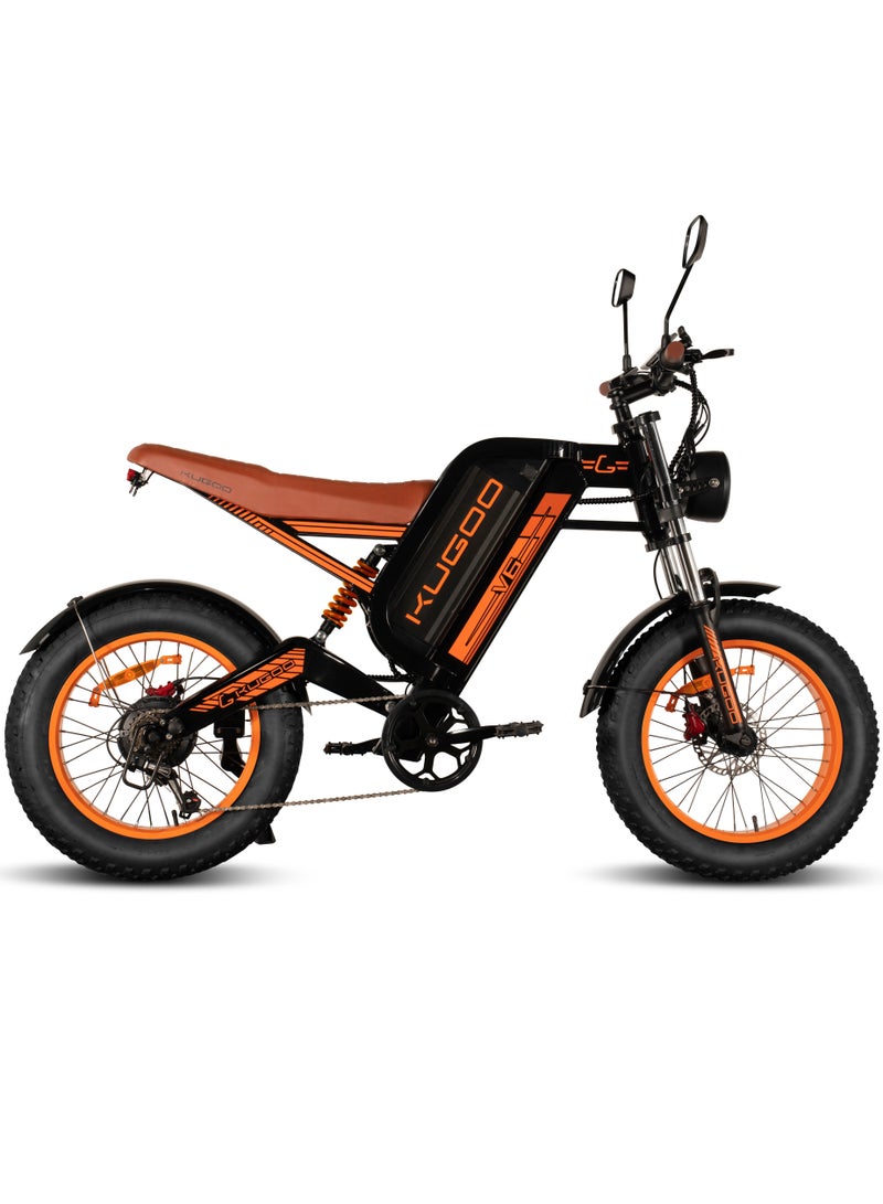 كي يو جي أو أو KUGOO V6 Electric Motorcycle is a Great Choice for City and off-Road Riding - Battery 48V 28.6Ah - Speed upto 45km/h - Range upto 65kmKUGOO V6 Electric Motorcycle is a Great Choice for City and off-Road Riding - Battery 48V 28.6Ah - Speed upto 45km/h - Range upto 65km - Image 1