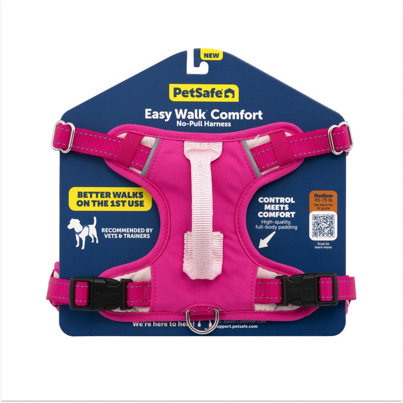 PetSafe Easy Walk Comfort NoPull Dog Harness FullBody Padding Better Walks on the First Use 5 Points of Adjustment MediumLarge Pink - Image 2