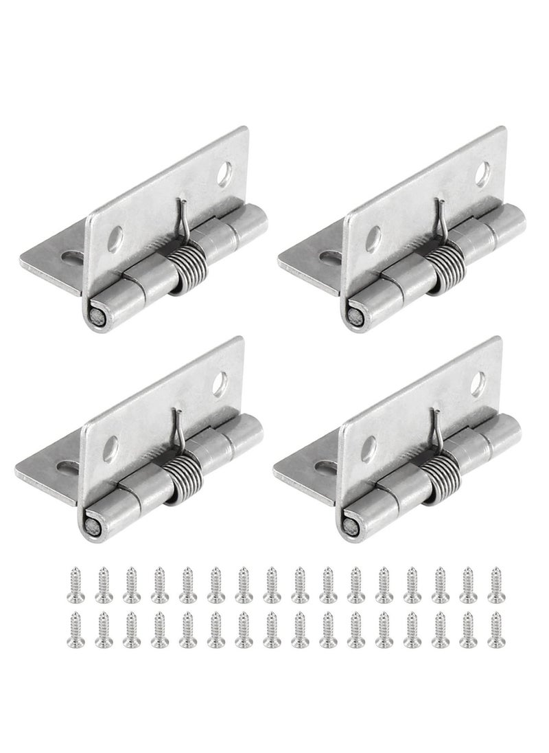 KASTWAVE - Self Closing Door Hinges 2 Inch Set of 4 Spring Hinge Automatic Door Closer Hinge Soft Auto Close Door Hinges for Home - Image 1