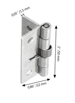 KASTWAVE Self Closing Door Hinges 2 Inch Set of 4 Spring Hinge Automatic Door Closer Hinge Soft Auto Close Door Hinges for Home  - Image 5