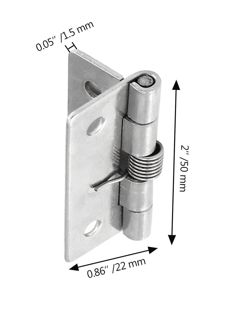 KASTWAVE - Self Closing Door Hinges 2 Inch Set of 4 Spring Hinge Automatic Door Closer Hinge Soft Auto Close Door Hinges for Home - Image 1