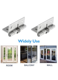 KASTWAVE Self Closing Door Hinges 2 Inch Set of 4 Spring Hinge Automatic Door Closer Hinge Soft Auto Close Door Hinges for Home  - Image 3