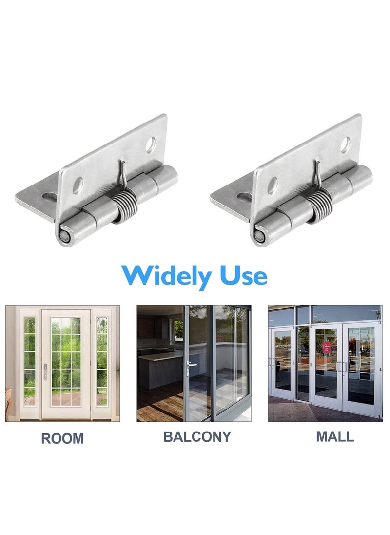 KASTWAVE - Self Closing Door Hinges 2 Inch Set of 4 Spring Hinge Automatic Door Closer Hinge Soft Auto Close Door Hinges for Home - Image 1
