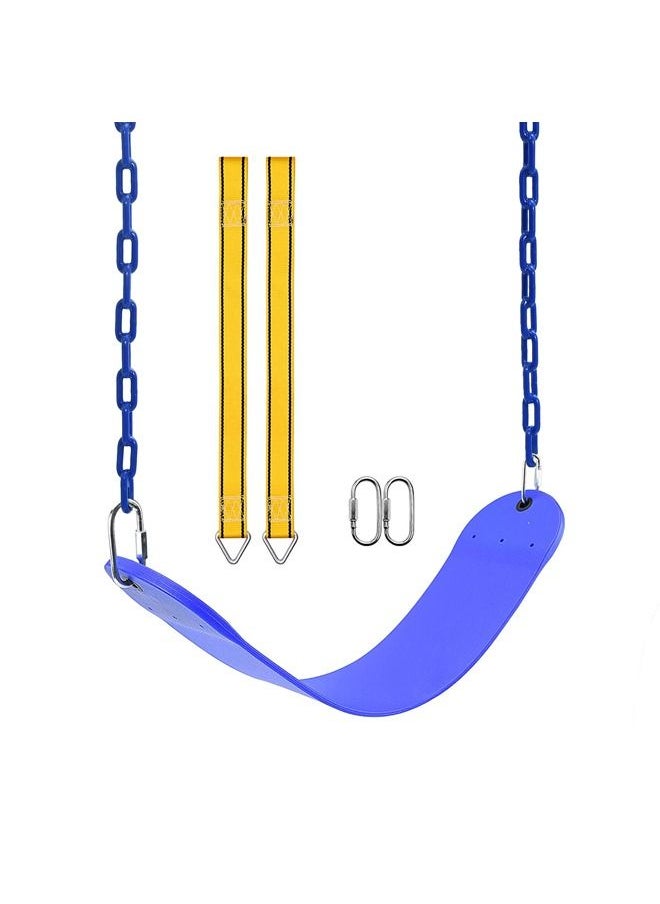 JSAITOYS Outdoor Garden Patio Round Kids Children Adjustable Plastic Rope EVA Soft Swing Seat  - Image 1