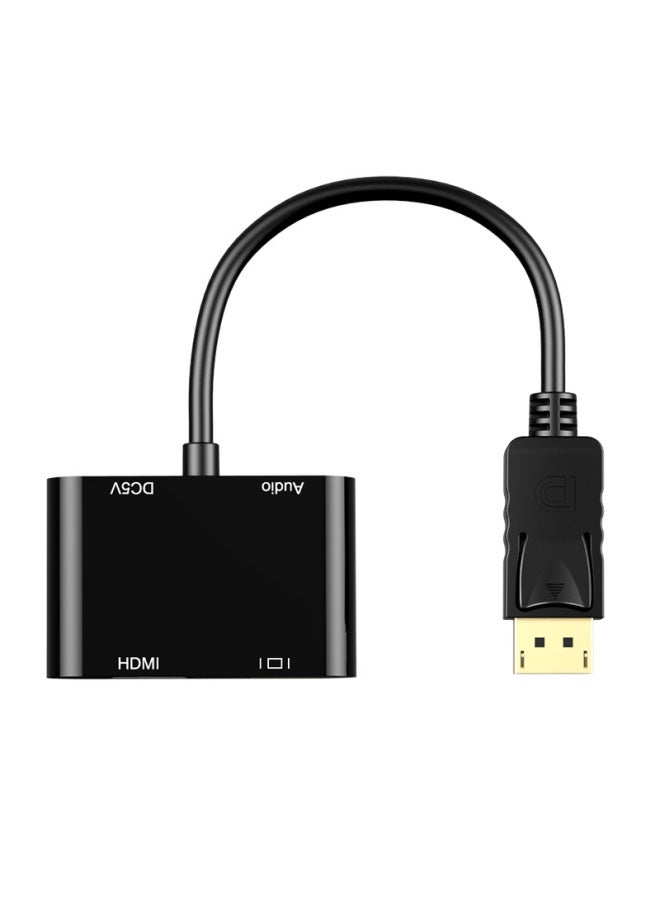 Direct DP To HDMI/VGA 2-in -1 Converter 1-2 Splitter HD Video Splitter-Color:Dp To Hdmi+vga - Image 5