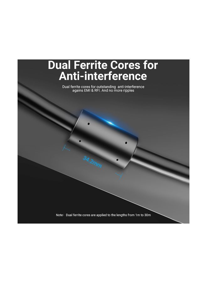 NIBEMINENT VGA Male-To-Male Cable With Copper Conductor Black  - Image 3