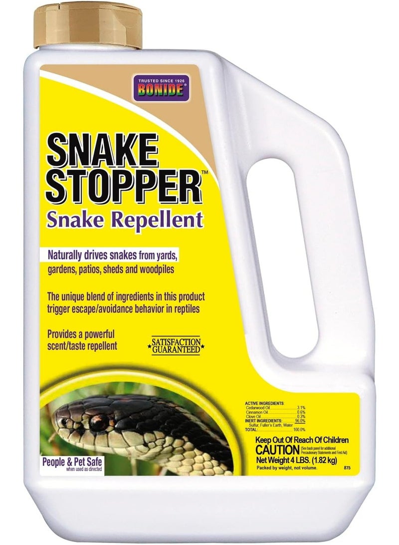 Flagline بونيد طارد الثعابين، 4 رطل. حبيبات جاهزة للاستخدام للتحكم في الآفات الخارجية، آمنة للناس والحيوانات الأليفة - Image 1