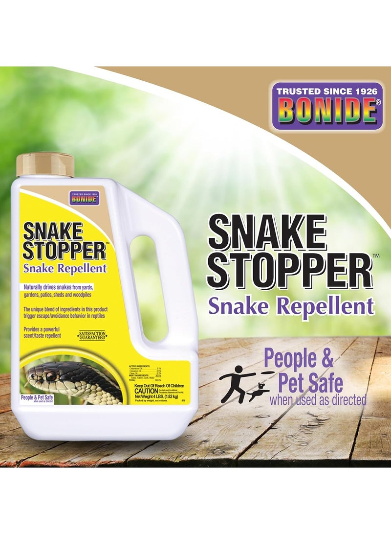 Flagline بونيد طارد الثعابين، 4 رطل. حبيبات جاهزة للاستخدام للتحكم في الآفات الخارجية، آمنة للناس والحيوانات الأليفة - Image 2