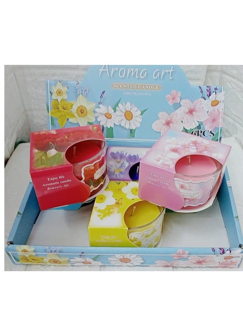 1 Piece of Scented Candle 230g (Multi-Colored and Scented) for Romance Lovers and Perfect Gifts for Women