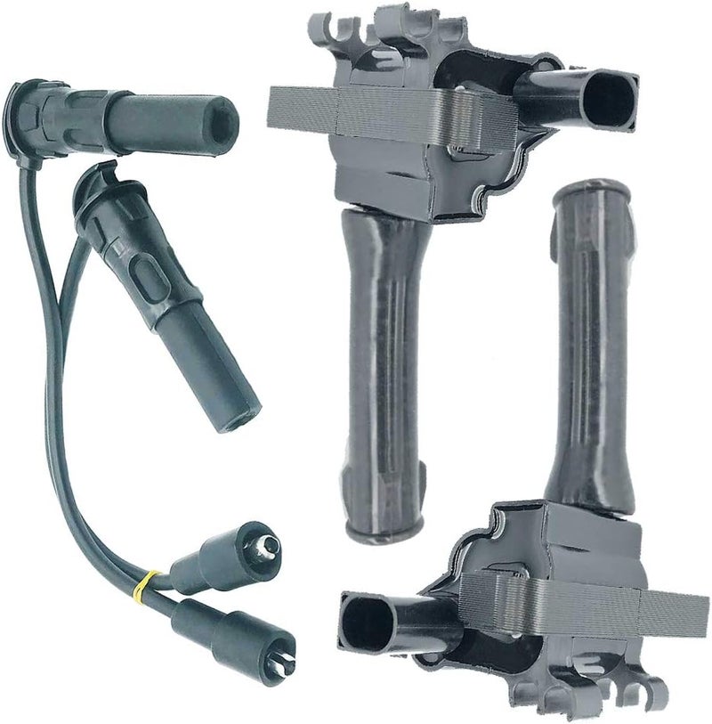 DMCOIL Ignition Coil and Wire Kit NEC000120A for MG 3 5 350 360 Rover Roewe E550 360 Plug-in Zotye T600 - Image 1