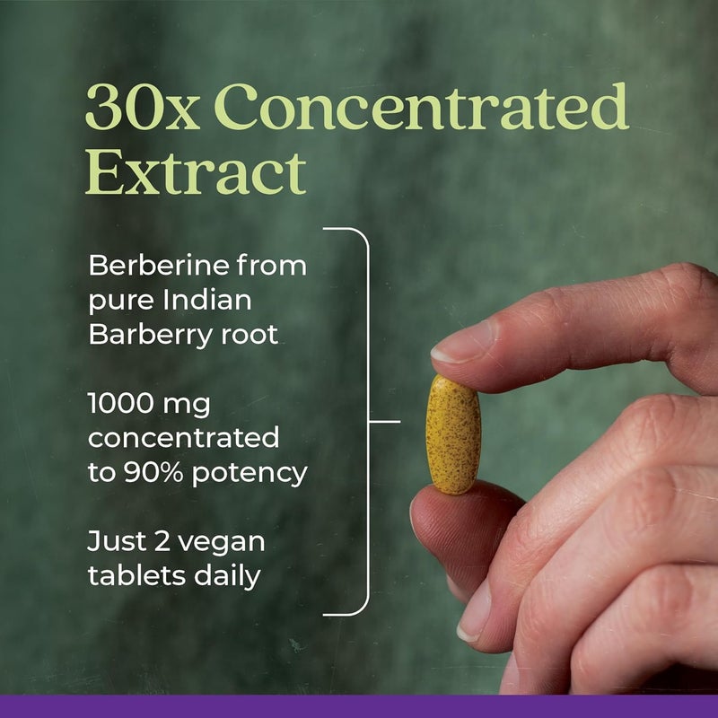 New Chapter Berberine Supplement  SuperPotent Berberine 1000 mg 30x Concentrated Indian Barberry Extract to Support Metabolic Health  Heart Health  Glucose Support Vegan Gluten Free 60 Count - Image 3