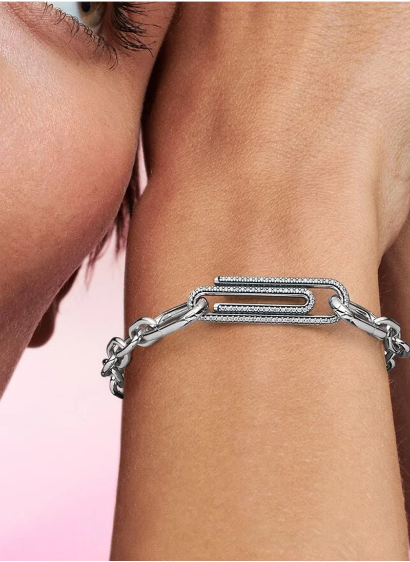 PANDORA Pandora Me PavÃ© Paperclip Styling Link