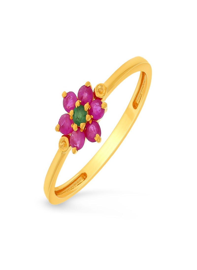 Malabar Gold and Diamonds - Malabar Gold and Diamonds 22 Carat 916 Purity Gemstone Ring PNAFNC096RN1Y15 - Image 1