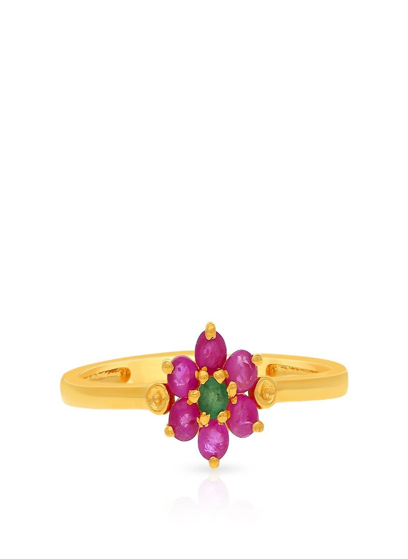 Malabar Gold and Diamonds - Malabar Gold and Diamonds 22 Carat 916 Purity Gemstone Ring PNAFNC096RN1Y15 - Image 1