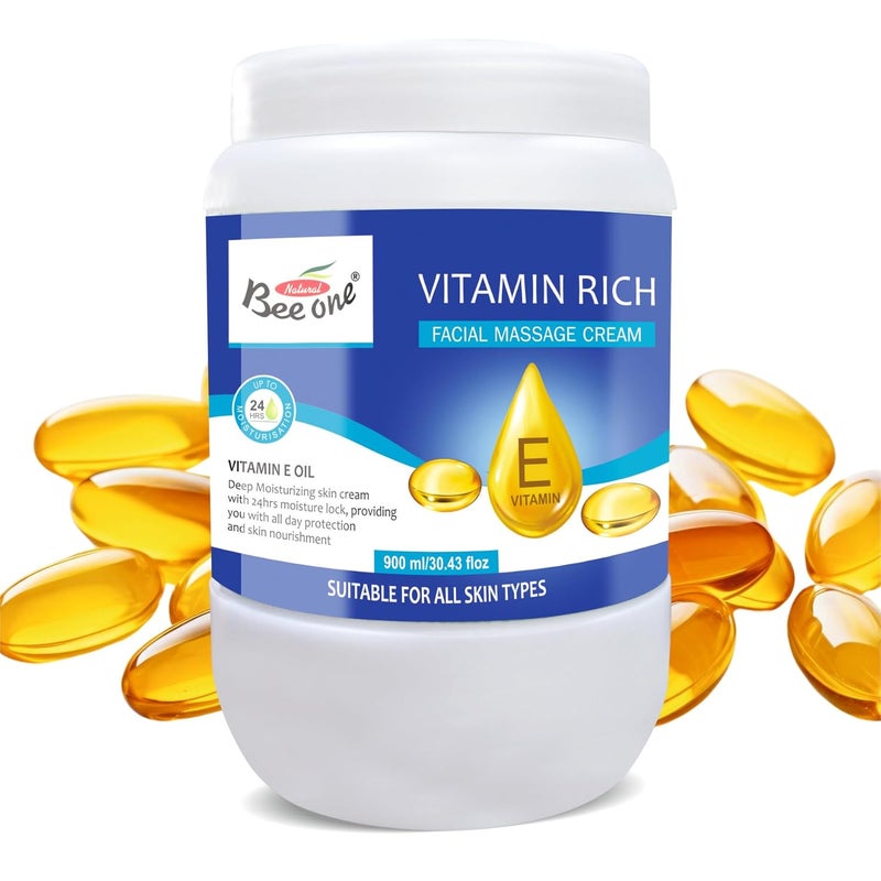 Beeone Vitamin Rich Massage Cream, 900 ml - Image 1
