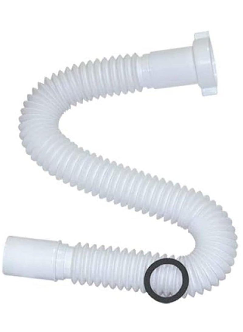 NJM Flexible Drain Pipe Extension, Bathroom, Wash Basin and kitchen Sink Expended Drain Tube Hose (1.1/2 Inch) - Image 1