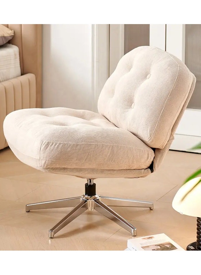 Generic - Swivel Accent Chair, Cozy Living Room Chair, Comfy Reading Chair, Criss Cross Chair, Fabric Reading Sofa Chair with Wide Seat, Deep Cushion, 115° Tilt for Living Room, Bedroom-Darkgrey - Image 1