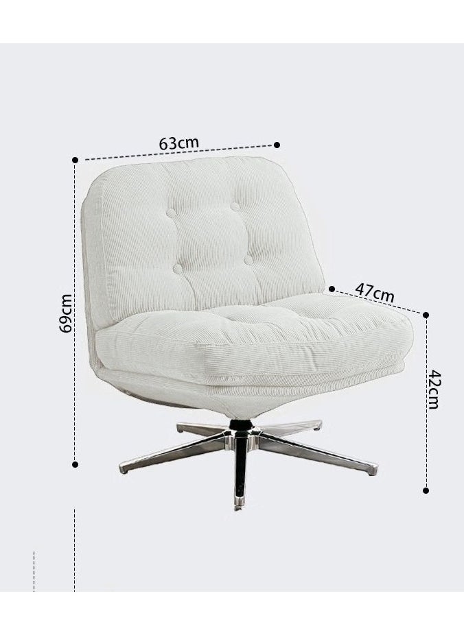 Generic - Swivel Accent Chair, Cozy Living Room Chair, Comfy Reading Chair, Criss Cross Chair, Fabric Reading Sofa Chair with Wide Seat, Deep Cushion, 115° Tilt for Living Room, Bedroom-Darkgrey - Image 1